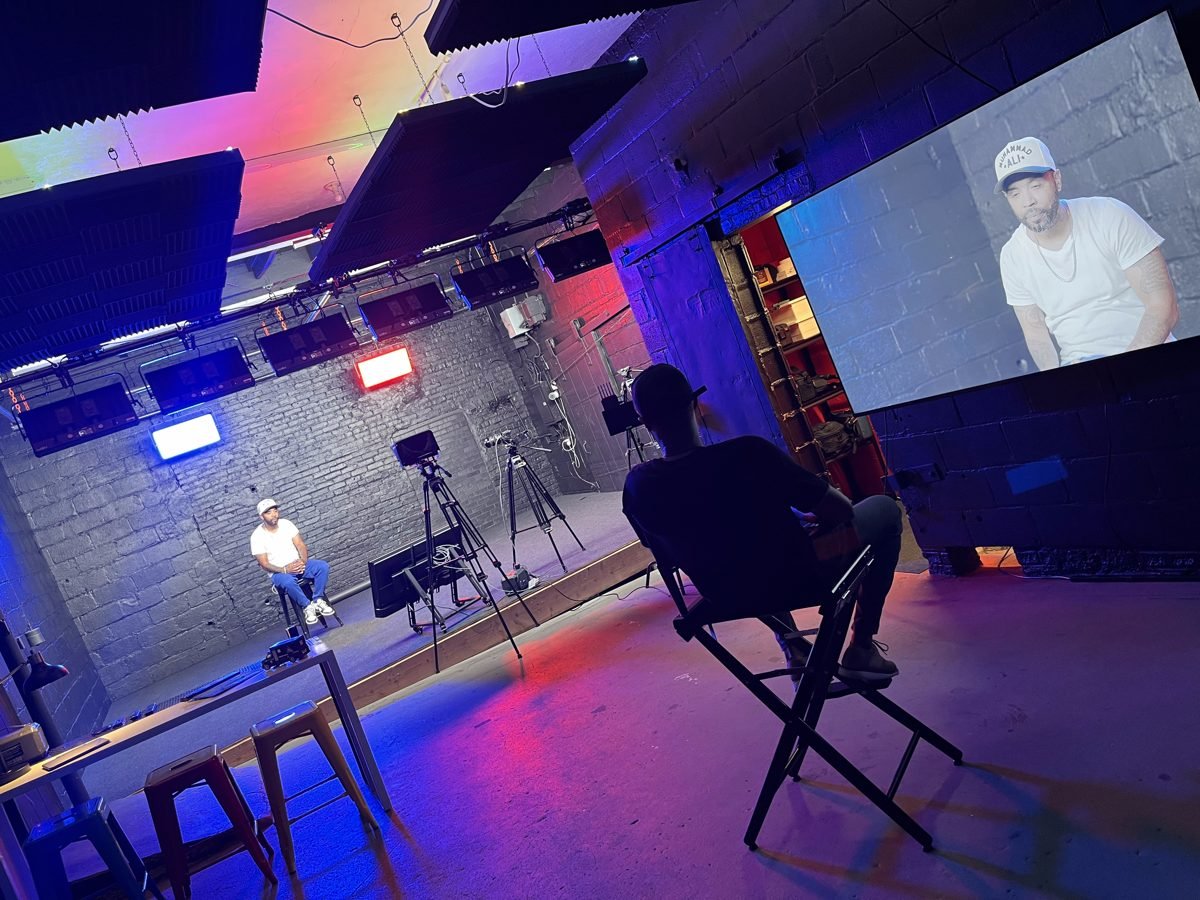 ICVFX volume stage with LED wall
